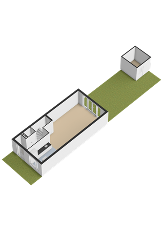 Floorplan - Lekstraat 136, 4125 TD Hoef En Haag